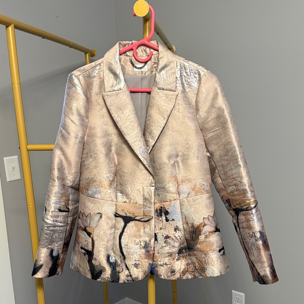 🤩🔥ECRU Elegant Women's Metallic Blazer